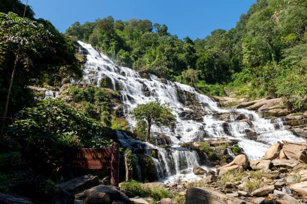 istock Waterfall and forest at Chiang Mai, Thailand Nov 2020. 1295990339