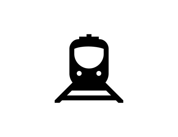 illustrations, cliparts, dessins animés et icônes de icône de vecteur de tram. tramway de passager d’isolement, symbole plat de voiture de chemin de fer - vecteur - train