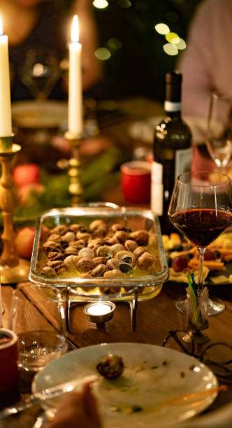 istock baked stuffed snails for a candlelit dinner party. Delicacy. 1295999200