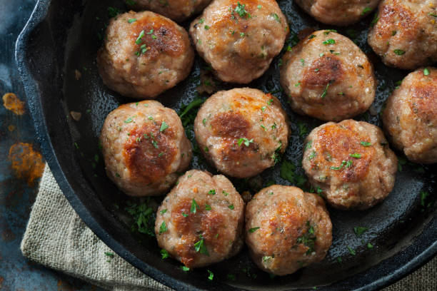 istock Italian Style Turkey Meatballs 1296002753