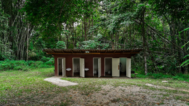 Toilets in national parks in Thailand prepared for tourists
