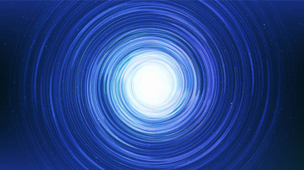 istock Blue Light Spiral on Galaxy background with Milky Way spiral,Universe and starry concept desig,vector 1296009963