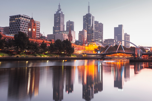 Panorama of Melbourne. Melbourne, Victoria, Australia.