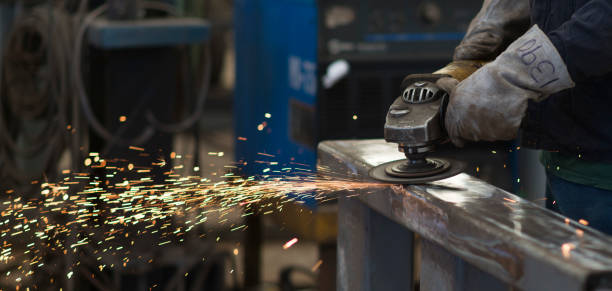 istock Welding and Plasma in a a metal fabricating facility 1296017713