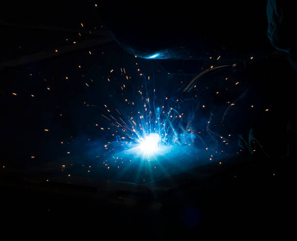 istock Welding and Plasma in a a metal fabricating facility 1296017739