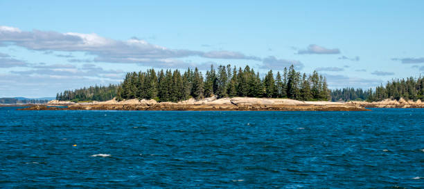 Penobscot Bay Island stock photo