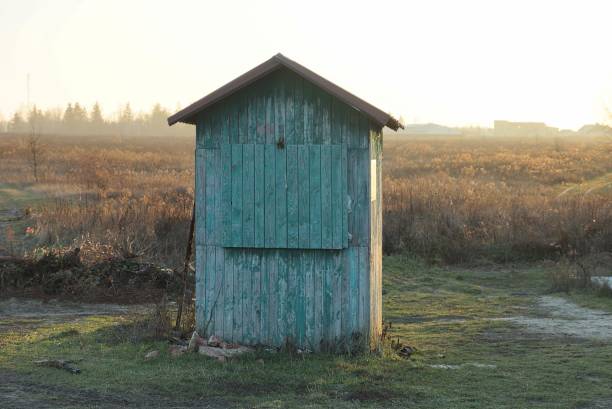 istock one old closed gray green barn a shabby plank booth 1296027178