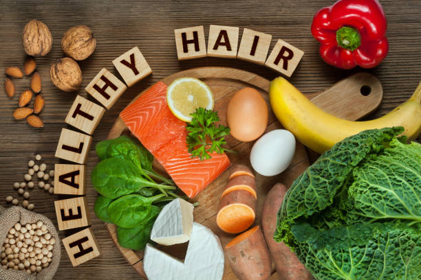 istock Foods for healthy hair 1296031185
