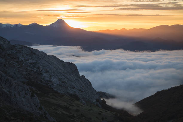 Naranjo de Bulnes (known as Picu Urriellu) in Picos de Europa National Park, Asturias, Spain