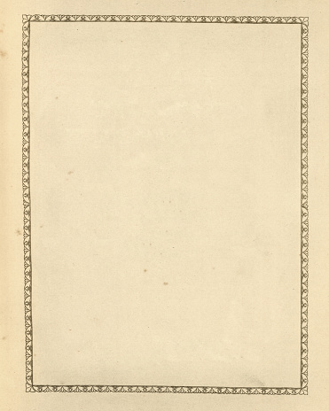 Marco ornamentado en una hoja de papel vintage, certificado en blanco retro photo