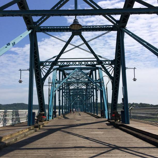 istock Chattanooga bridge over river on sunny day 1296052467