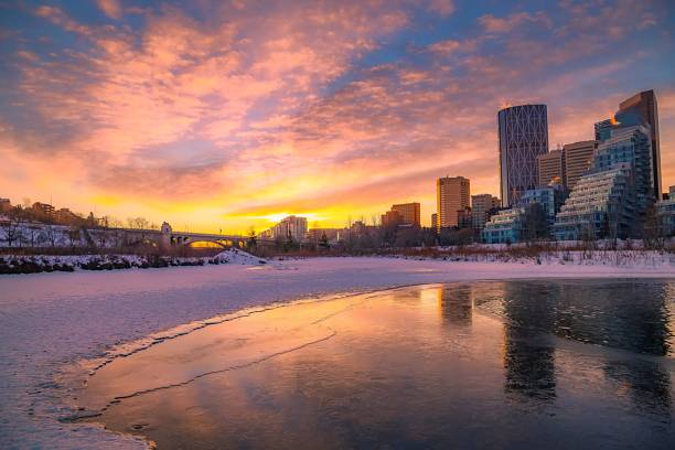 istock Vivid Sunrise Over A Downtown Winter Park 1296059182