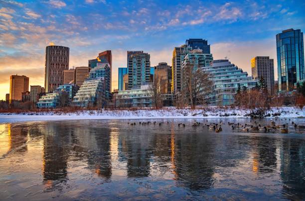 istock Vivid Sunrise Over A Downtown Winter Park 1296059359