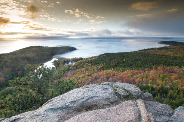 istock Beehive Trail Hike - Acadia National Park - Maine 1296063692
