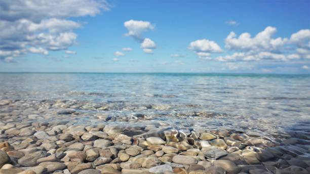 mackinac island perfection - lago michigan imagens e fotografias de stock