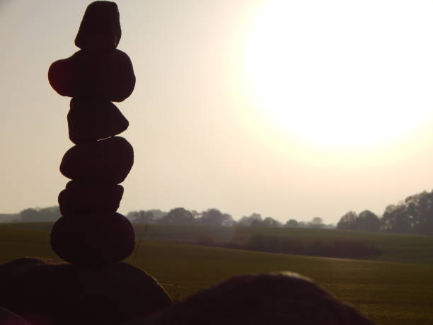 istock Stone balance in autumn at sunset 1296080684