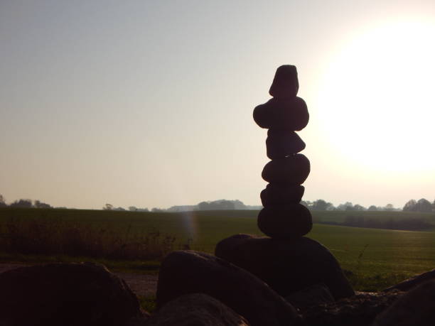 istock Stone balance in autumn at sunset 1296080686