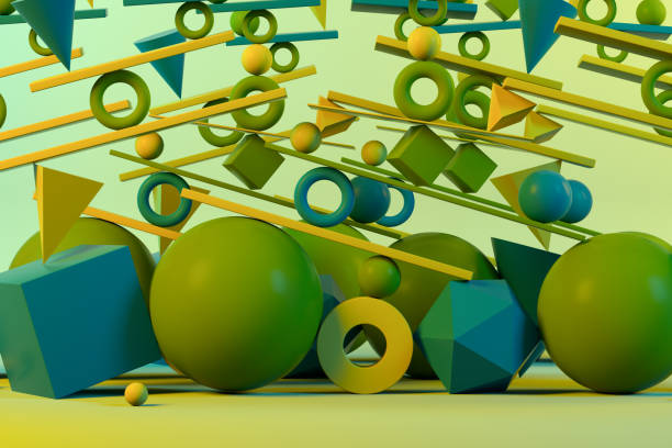 istock Balance, Teamwork, Minimal Concept, Abstract Geometric Shapes 1296095833