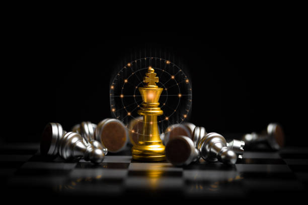 istock Chess board game for ideas and competition and strategy. 1296097183