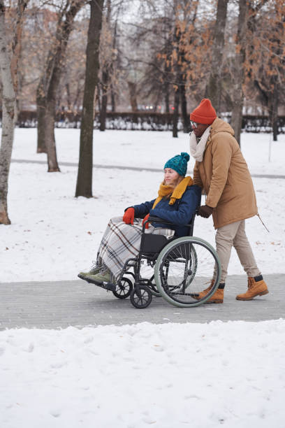 istock Couple walking in winter 1296098977