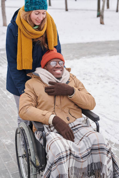 istock Happy disabled man outdoors 1296099072