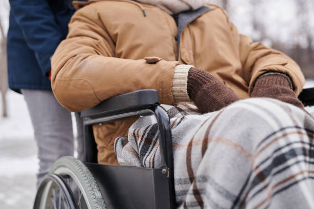 istock Disabled man in wheelchair 1296099957
