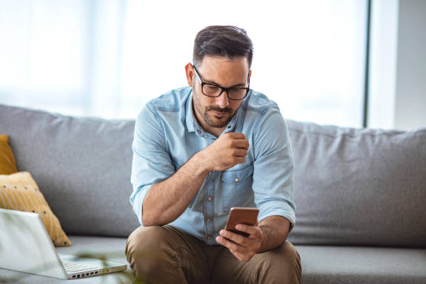 istock Young man with full beard chilling in his apatrment. 1296101564