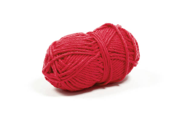 istock Hank of wool yarn, isolated on white 1296103270
