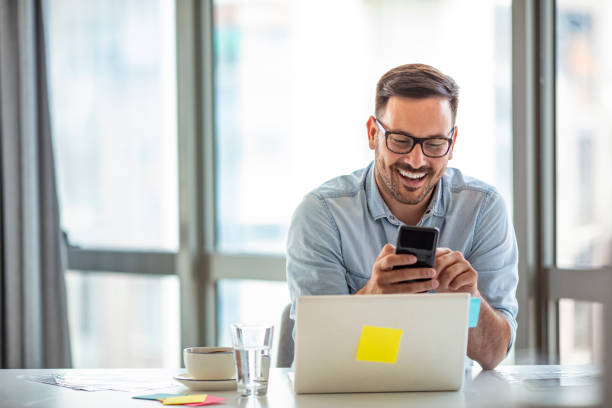 istock Young man attending distant educational courses, planning job or communicating online. 1296104090