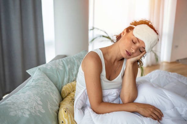 istock The girl is in bed 1296106475