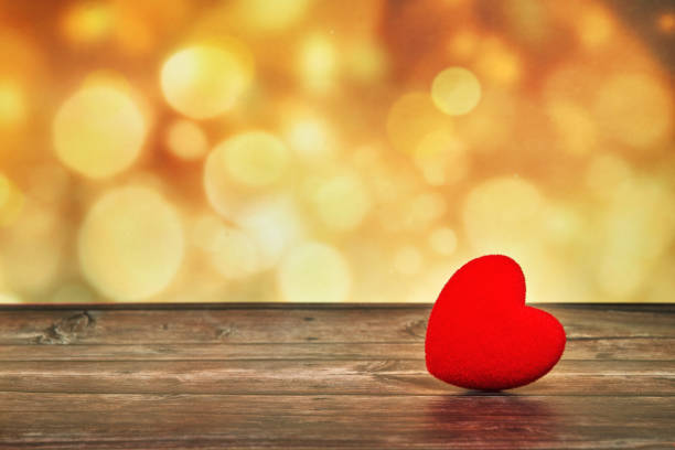 istock Red decorative hearts on a  background. Valentine's Day Concept. 1296107727