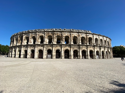 Arena of Nîmes in summer