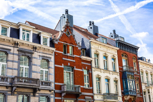 istock Old houses in Brussels 1296114095
