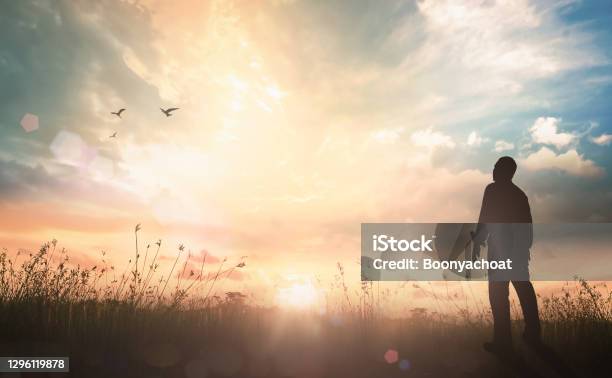 Worship And Praise God Concept Stock Photo - Download Image Now - Mental Health, Recovery, Hope - Concept