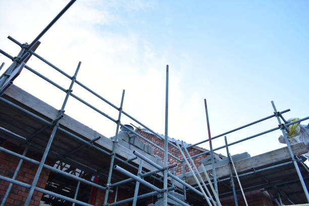 istock close up of scaffolding on a house on construction site 1296119992