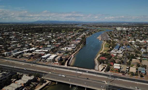 istock Aerial road over water 1296125985