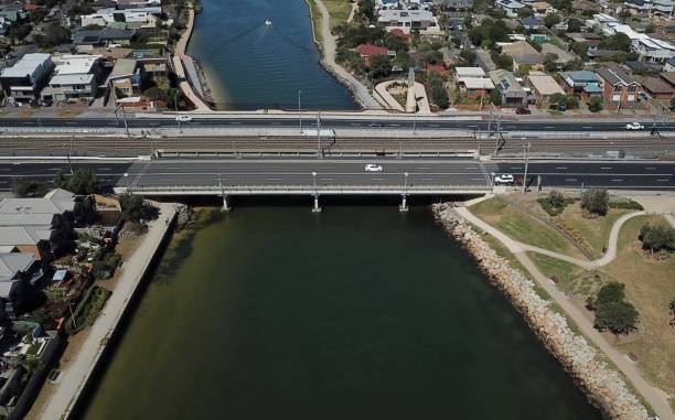 istock Aerial road over water 1296126077