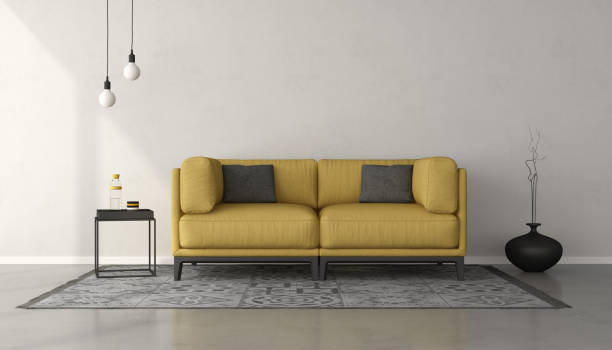 istock White minimalist living room with yellow sofa 1296126385