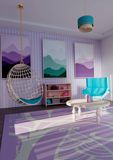 istock 3D illustration living room 1296127146