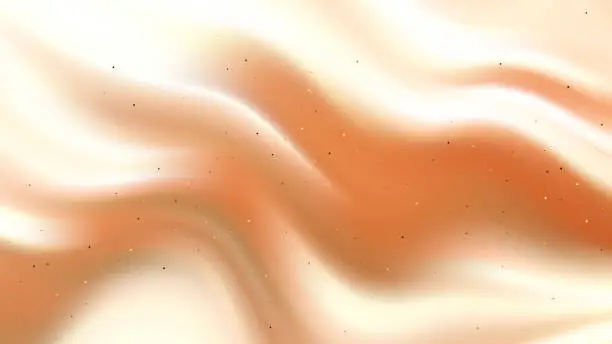 Vector illustration of Beige cream abstract background smooth wave pattern,