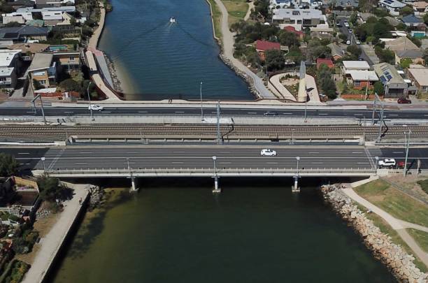 istock Aerial road over water 1296129627