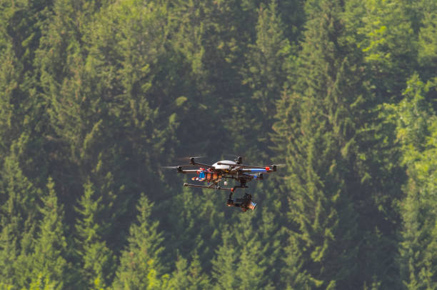 istock drone or unmanned aerial vehicle (UAV) 1296130556