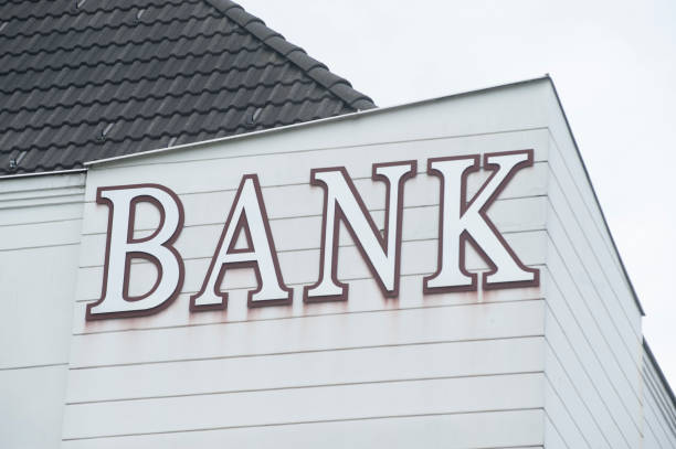 istock sign for a bank, financial institution 1296132061
