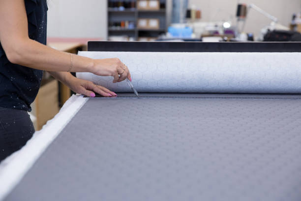 istock Bed and sofa manufacturing, couch and mattress manufacturing. 1296143669