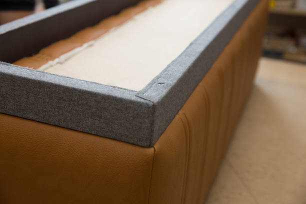 istock Bed and sofa manufacturing, couch and mattress manufacturing. 1296144359