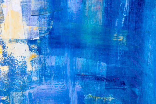 istock Painting Artistic bright color oil paint texture abstract artwork. Modern futuristic pattern for grunge wallpaper, interior, album, flyer cover, poster, booklet background. Creative graphic design 1296149931