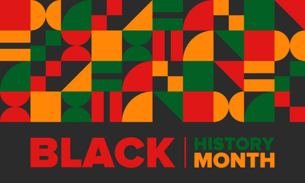 흑인 역사의 달. 아프리카 계 미국인 역사. 매년 축하합니다. 2 월에 미국과 캐나다에서. 영국에서 10 월에. 포스터, 카드, 배너, 배경. 벡터 일러스트레이션 - black history month stock illustrations