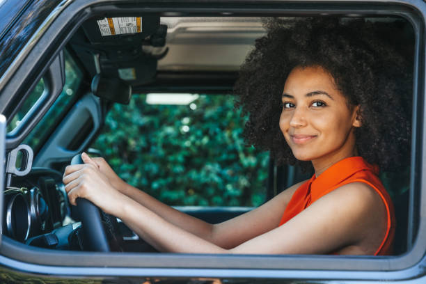 Woman driving