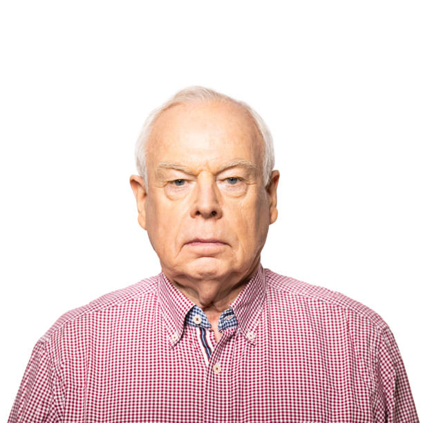 istock Portrait of a senior man with blank expression 1296154521