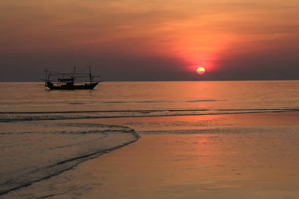 istock Sunset on the sea. 1296156545